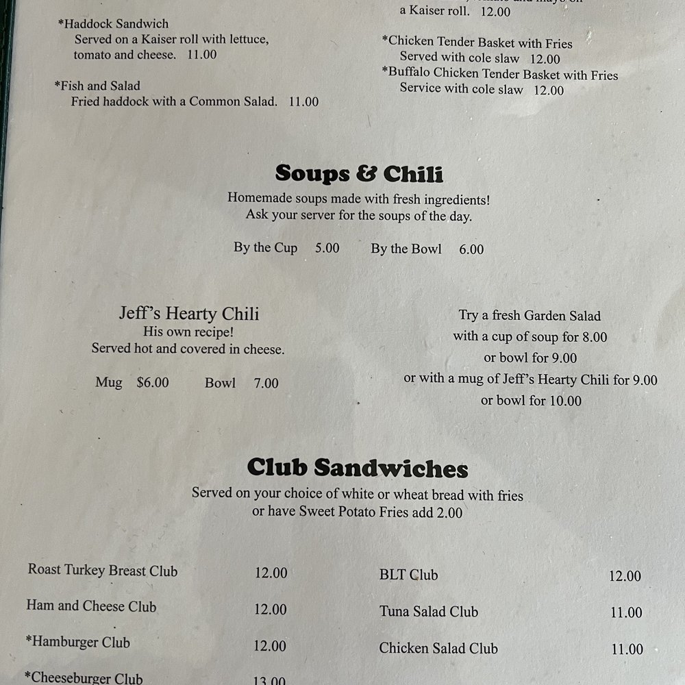Common Place Eatery - Lunch menu 4/22 - Breakfast & Brunch Near Me - Bennington, New Hampshire