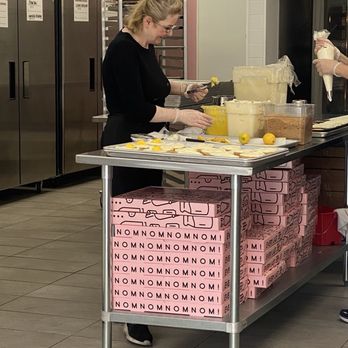 Crumbl - Burbank - They are Making lemon cheese cake cookies - Bakeries Near Me - Burbank, California