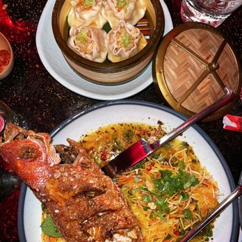 Krill - Market fish (red snapper) & shumai - Asian Fusion Near Me - Durham, North Carolina