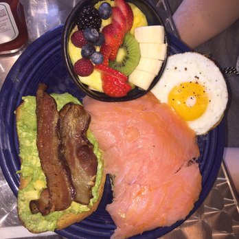 Eight AM - Avocado and toast with salmon - New American Near Me - San Francisco, California