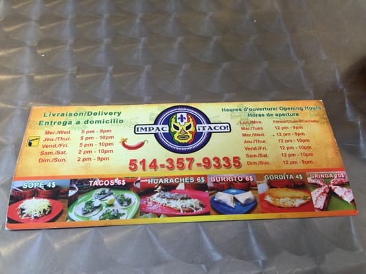 Menu photo 7 Super Taco Montreal, QC Menu photo 7 Super Taco Montreal, QC