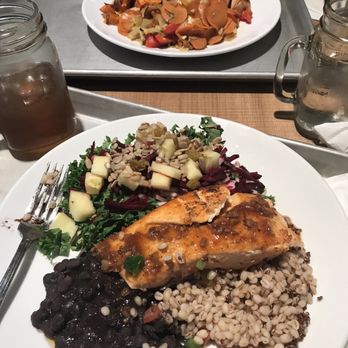 MQ Healthy Food - Salmon Teriyaki combo plates - New American Near Me - Millbrae, California