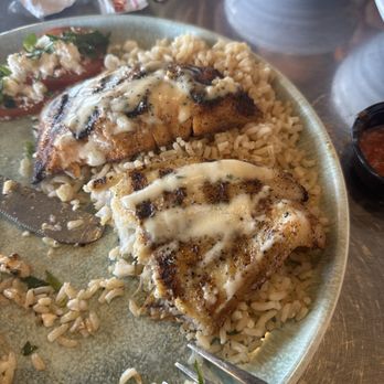 California Fish Grill - Salmon and Swai Plate - Seafood Near Me - San Diego, California California Fish Grill - Salmon and Swai Plate - Seafood Near Me - San Diego, California