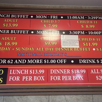 Mikata Buffet - Pricing - Buffets Near Me - Jacksonville, Florida Mikata Buffet - Pricing - Buffets Near Me - Jacksonville, Florida