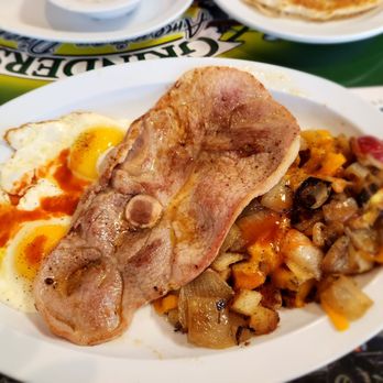 Grinder's American Diner - Sorry I love hotsauce!! So that's on my eggs. - Breakfast & Brunch Near Me - Jacksonville, Florida