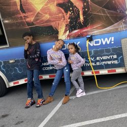 Gamerz Laser Tag - My excited grandkids and birthday young man who turned 9