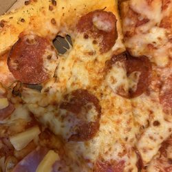 Domino's Pizza - Random holes in pizza.
