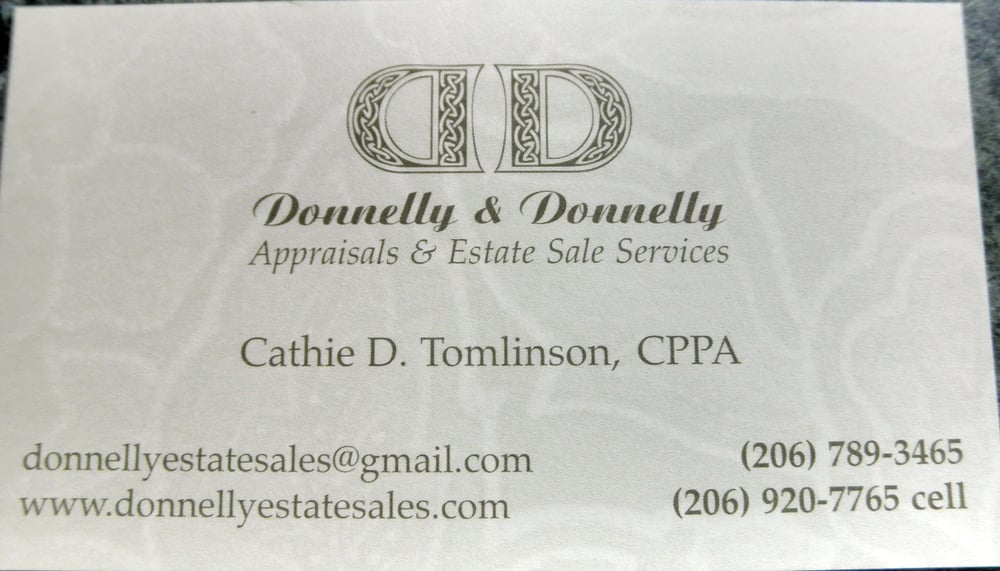 DONNELLY & DONNELLY APPRAISALS & ESTATE SALE SERVICES Updated October