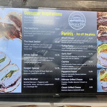 Bara's Deli - Updated menu - couldn't find one in Yelp reviews. Here's an updated (4/5/23) - Delis Near Me - San Leandro, California Bara's Deli - Updated menu - couldn't find one in Yelp reviews. Here's an updated (4/5/23) - Delis Near Me - San Leandro, California
