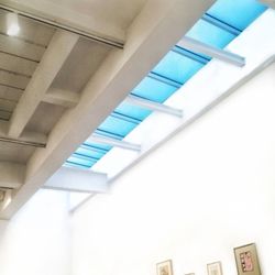 Inside the gallery.