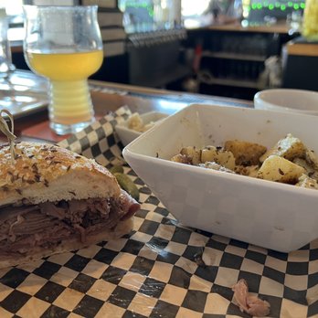 Devil's Acre Tavern - Hit German potato salad and beef sandwich - German Near Me - Plumsteadville, Pennsylvania