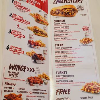 Charleys Cheesesteaks - Menu - Fast Food Near Me - Milpitas, California