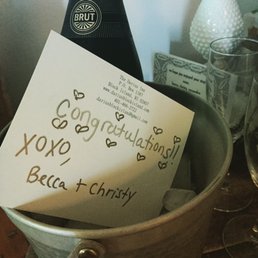 The owners found out we got engaged while staying they left us a bottle of champagne!
