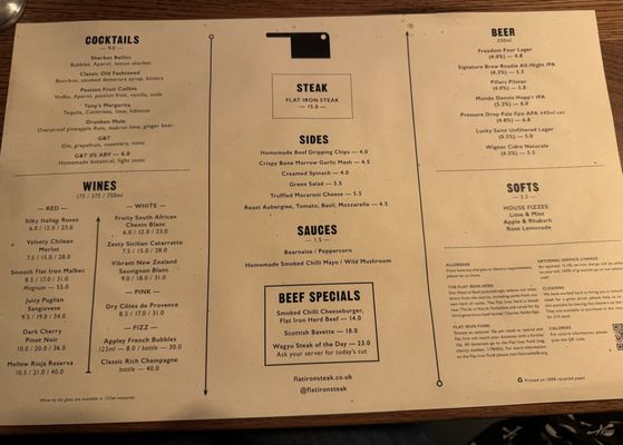Menu photo 6 Flat Iron London, XGL