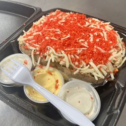 BIG Potato Company - Flamin Hot Cheeto chicken & Cheese Potato