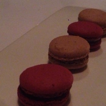 Canlis - Coffee and red velvet macaroons - New American Near Me - Seattle, Washington Canlis - Coffee and red velvet macaroons - New American Near Me - Seattle, Washington