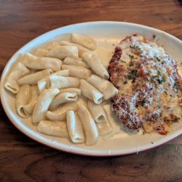 Chicken Parmigiana & Penne Alfredo
