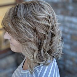 Image Solutions Salon - This beautiful Moonlit blonde was achieved with low lights, base adjustment, and glaze. Ask how a base adjustment can help your hair!