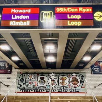 CTA - Belmont [Red, Brown, Purple ] - Public Transportation Near Me - Chicago, Illinois