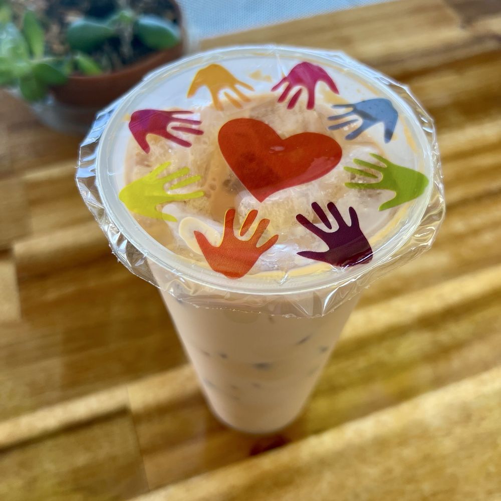 Kim Kitchen - Thai Tea is love.  Also, I love the sealed cups. They have boba but I opted out.  Delicious as! - Vietnamese Near Me - Chattanooga, Tennessee