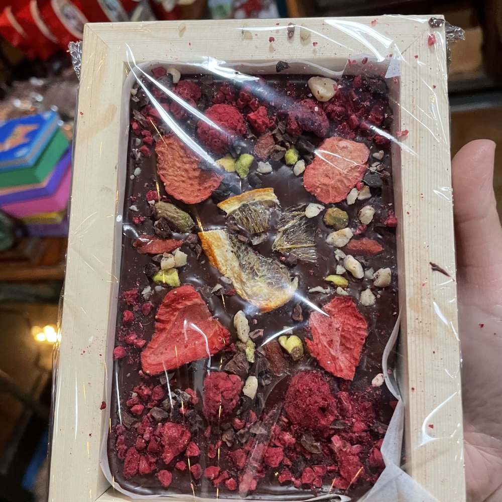 Menchaca Chocolates - Completed bark art - Chocolatiers & Shops Near Me - Santa Barbara, California