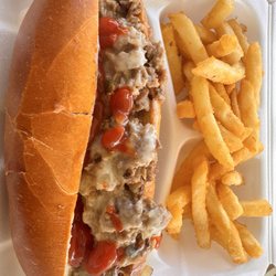 1/2 Philly Combo, all of this and a can of soda