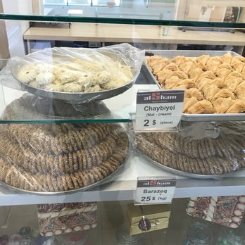 Patisserie Al Sham - My other 3 best friends. Gourabiye is the white one, top left. - Desserts Near Me - Laval, Quebec Patisserie Al Sham - My other 3 best friends. Gourabiye is the white one, top left. - Desserts Near Me - Laval, Quebec