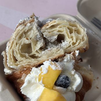Shakalaka Bakery - Black Sesame Cream Croissant and Mango Cream Croissant - Bakeries Near Me - Flushing, New York Shakalaka Bakery - Black Sesame Cream Croissant and Mango Cream Croissant - Bakeries Near Me - Flushing, New York