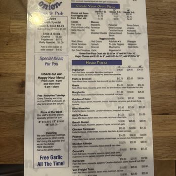 Blind Onion Pizza & Pub - Menu - Pizza Near Me - Portland, Oregon Blind Onion Pizza & Pub - Menu - Pizza Near Me - Portland, Oregon
