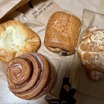 Peet's Coffee - Pastries TGTG - got cheese danish, morning bun, chocolate croissant, and almond croissant - Coffee & Tea Near Me - Lafayette, California