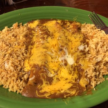 El Rancho Grande Restaurant - Enchilada dinner, no beans, double rice. - Mexican Near Me - Timpson, Texas El Rancho Grande Restaurant - Enchilada dinner, no beans, double rice. - Mexican Near Me - Timpson, Texas