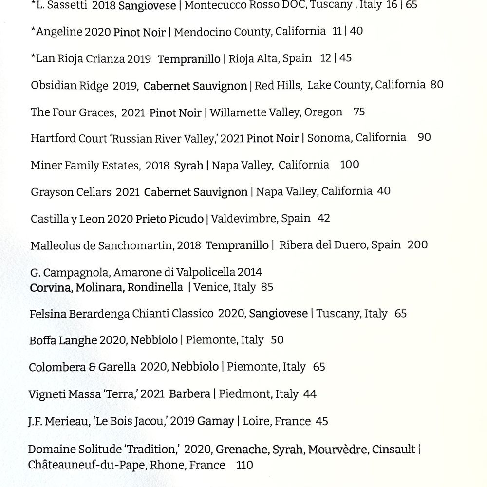 Boucherie - Wine List - Barbeque Near Me - New Orleans, Louisiana