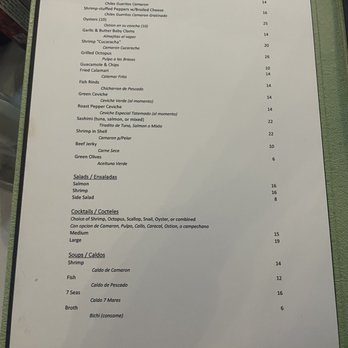 La Resaca Seafood Bar - Menu 11/14/21 - Seafood Near Me - El Centro, California La Resaca Seafood Bar - Menu 11/14/21 - Seafood Near Me - El Centro, California