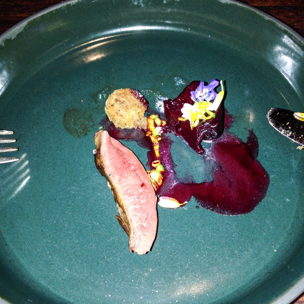 La Degustation Bohême Bourgeoise - 9th Course: mneteš pigeon, beetroot, mead. Can only say "wow". - Czech Near Me - Prague, Puerto Rico
