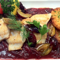 Fischrestaurant Blanke - Steinbeißer mit Pflaumen-Ingwer-Soße