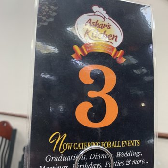 Ashar's Kitchen - Yes you will give them your table number when you check out and when you order anything other than the buffet - Pakistani Near Me - Sugar Land, Texas Ashar's Kitchen - Yes you will give them your table number when you check out and when you order anything other than the buffet - Pakistani Near Me - Sugar Land, Texas
