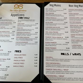 The Eden Gardens - Menu - Indian Near Me - San Jose, California The Eden Gardens - Menu - Indian Near Me - San Jose, California