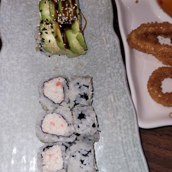Umiya - Calamari, snow crab roll and dragon roll - Sushi Bars Near Me - San Antonio, Texas Umiya - Calamari, snow crab roll and dragon roll - Sushi Bars Near Me - San Antonio, Texas