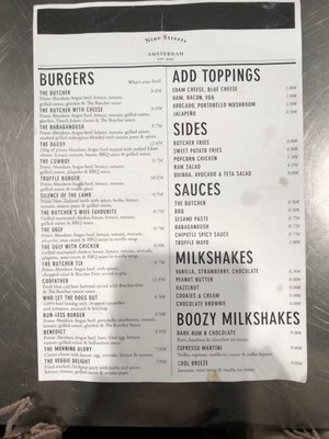 Menu photo 4 The Butcher Amsterdam, NH