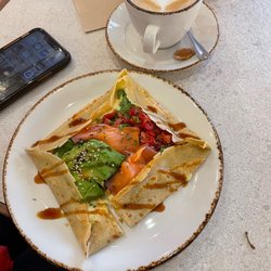 Naked & Sated - My partner had this salmon and avocado!