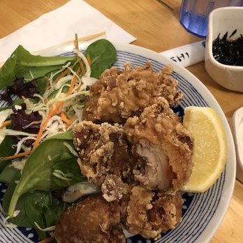 Tadashi - Chicken karaage (sorry he ate some before I could take a picture) - Japanese Near Me - Aiea, Hawaii Tadashi - Chicken karaage (sorry he ate some before I could take a picture) - Japanese Near Me - Aiea, Hawaii