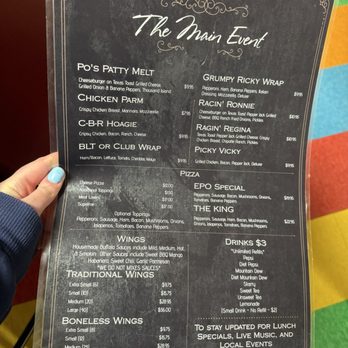 PO's Pub & Grill At Pollards Bowl - Menu back - Bowling Near Me - Versailles, Indiana PO's Pub & Grill At Pollards Bowl - Menu back - Bowling Near Me - Versailles, Indiana
