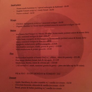 Tapping The Admiral - Rather dark but complete menu. It changes. - Pubs Near Me - London, XGL Tapping The Admiral - Rather dark but complete menu. It changes. - Pubs Near Me - London, XGL