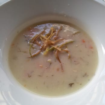 Estiatorio Volos - Avgolemono Soup Chicken, Lemon, Egg, Dill and Orzo - Seafood Near Me - Toronto, Ontario