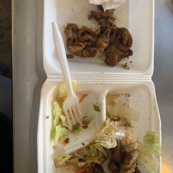 Bento Ya - Chicken salad with mostly chicken skin - Japanese Near Me - Los Angeles, California