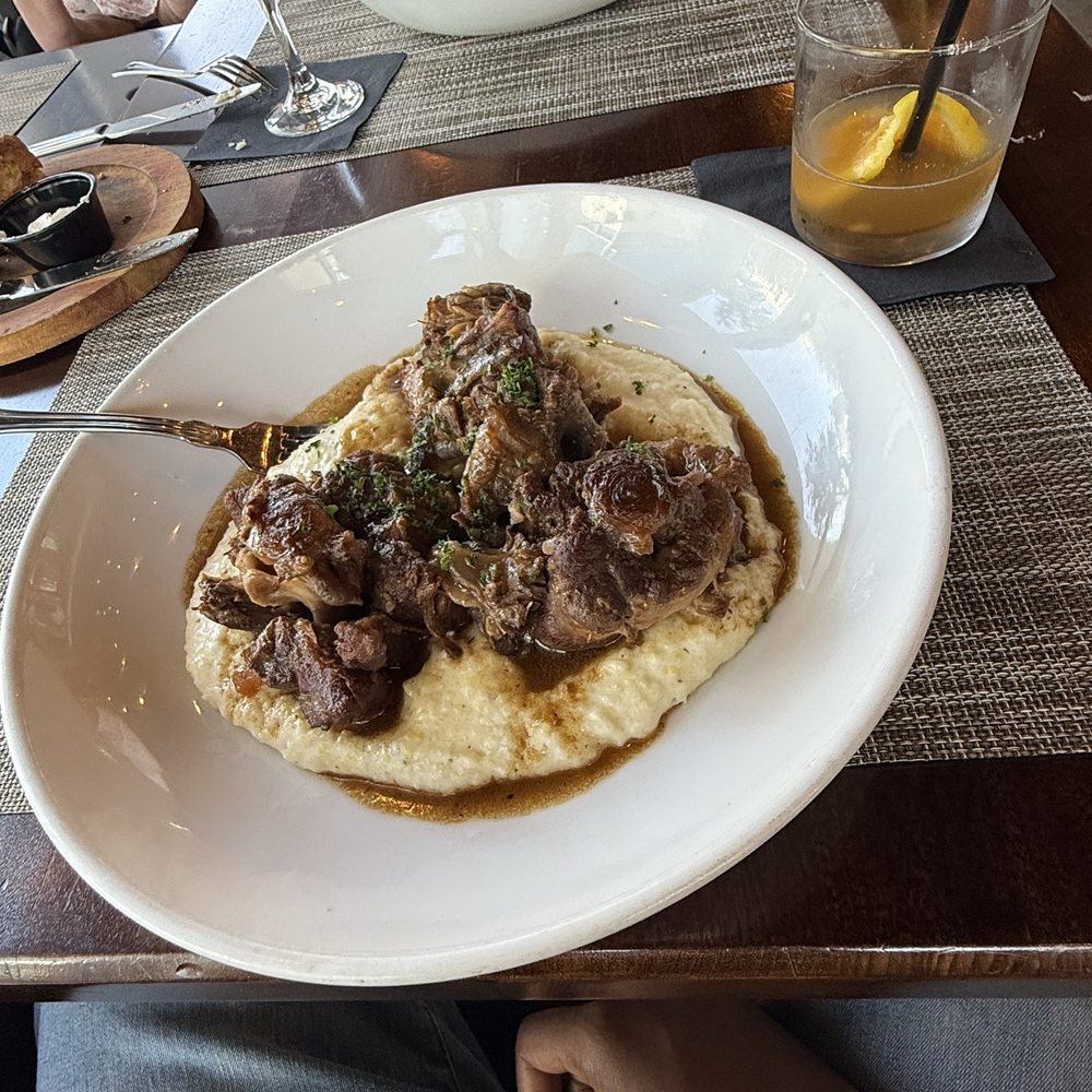 Oxtails and grits