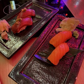 Lucky Mizu - Tuna + salmon nigiri - Japanese Near Me - Los Angeles, California Lucky Mizu - Tuna + salmon nigiri - Japanese Near Me - Los Angeles, California