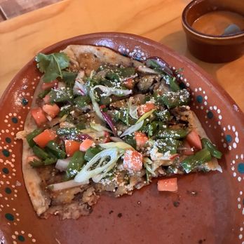 Tlali - Cactus salad on thick tortilla - Mexican Near Me - Upper Darby Township, Pennsylvania Tlali - Cactus salad on thick tortilla - Mexican Near Me - Upper Darby Township, Pennsylvania