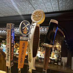 Slopeside Lounge - Draft beer selection circa 2024.