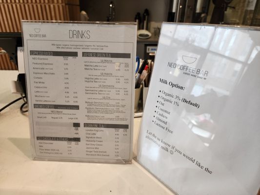 Menu photo 6 NEO COFFEE BAR FREDERICK X KING Toronto, ON Menu photo 6 NEO COFFEE BAR FREDERICK X KING Toronto, ON